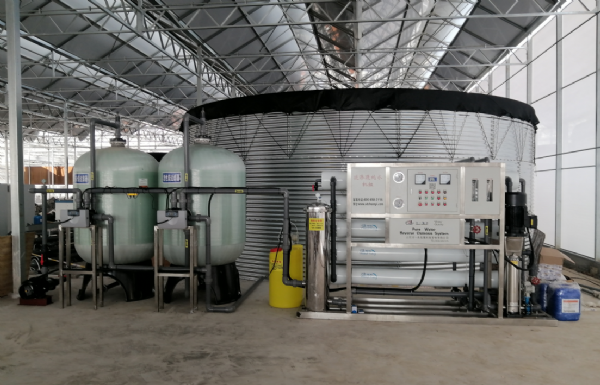 云南園藝用水10T單級(jí)反滲透安裝調(diào)試完成